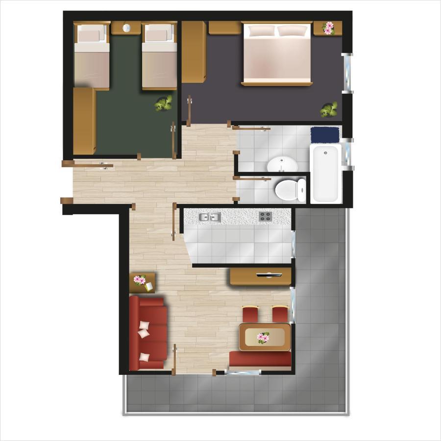Appartements Daisy Serfaus Dış mekan fotoğraf